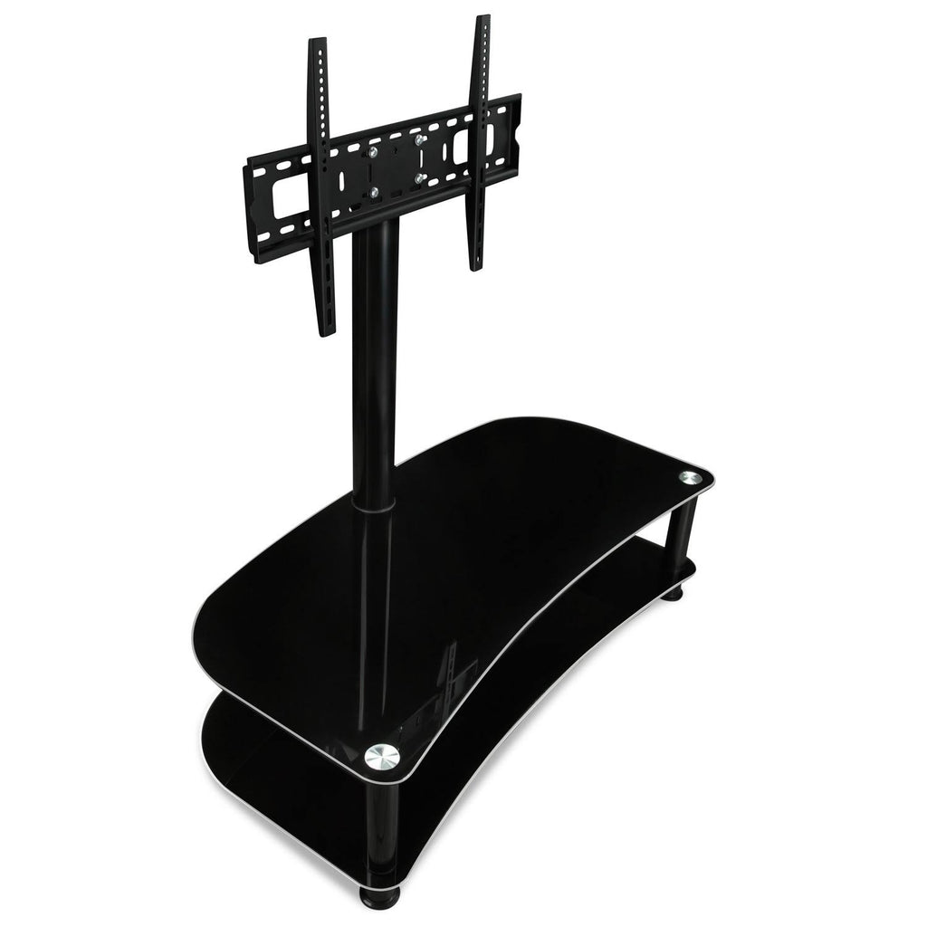 Floor TV Stand with Glass Shelves V5167