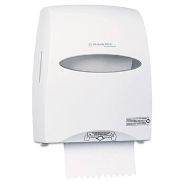 White Sanitouch Roll Towel Dispenser S36112