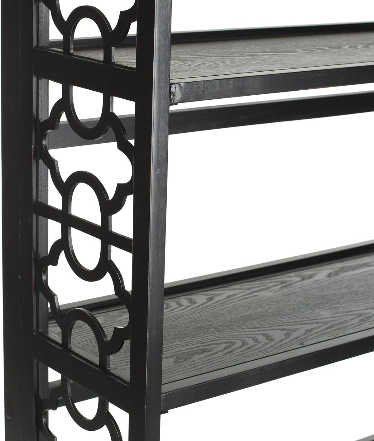 Black 5-Shelf Bookcase W5973