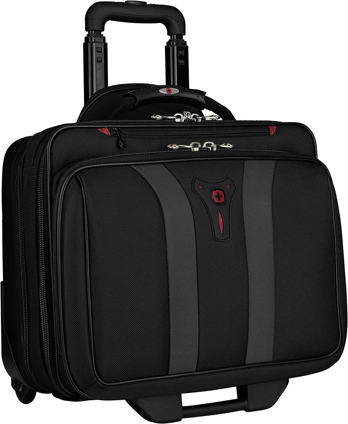 Black Nylon Rolling Case for 17-inch Notebooks L6547