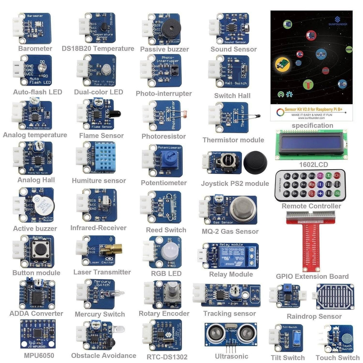 37 Modules Sensor Kit V254512
