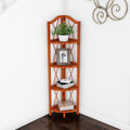 4-Tier Folding Corner Bookcase P8418