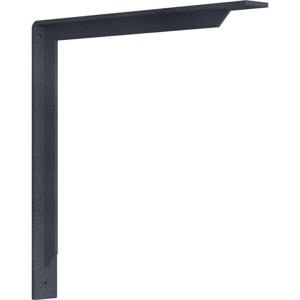 Steel Bracket Hammered Gray O9478