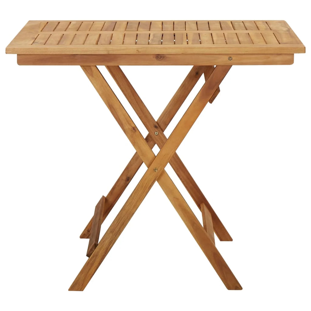 Folding Garden Table Solid Acacia Wood L421378