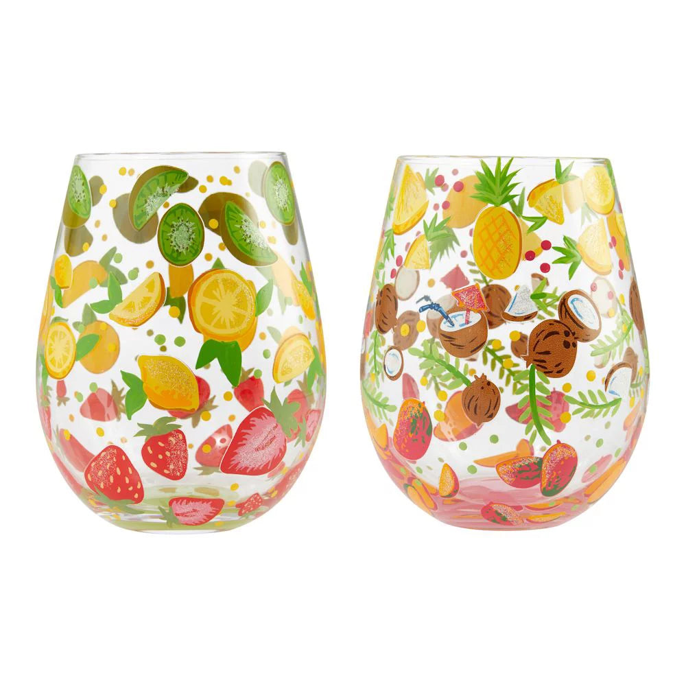 Stemless Wine Glasses, Set of 2 P425