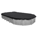 Black Mesh Heavy-Duty Winter Cover for Oval Above-Ground Swimming Pools I9786