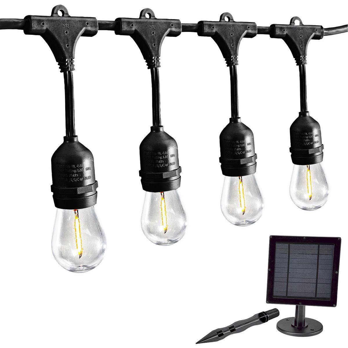 20 ft. 10 Bulb Solar String Lights N60125