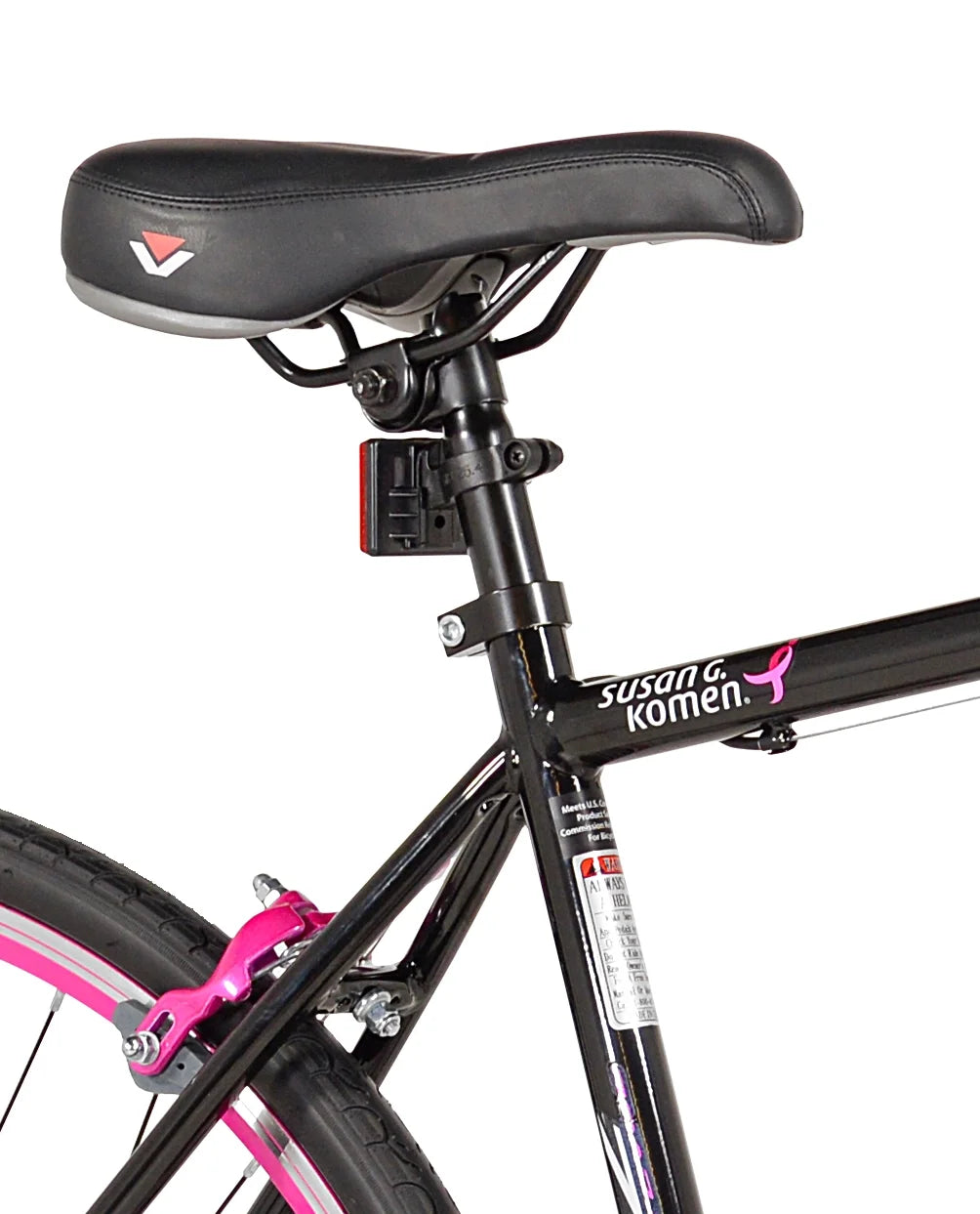 700c Women's Road Bike, Pink and Black I68906