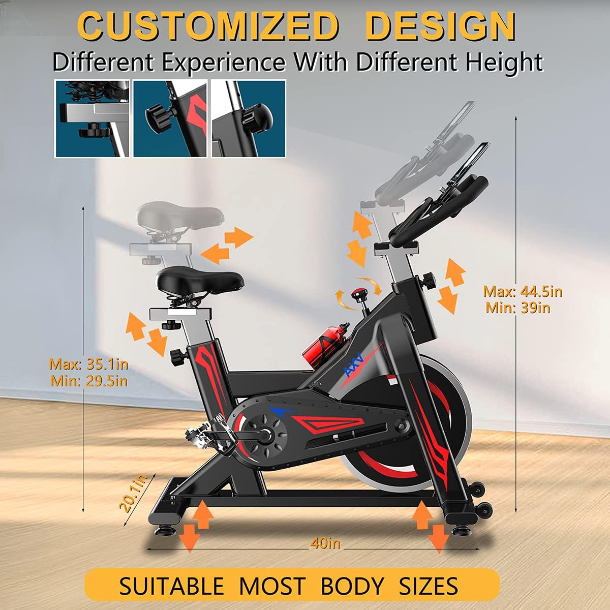 Magnetic Resistance Indoor Cycling Bike X223352