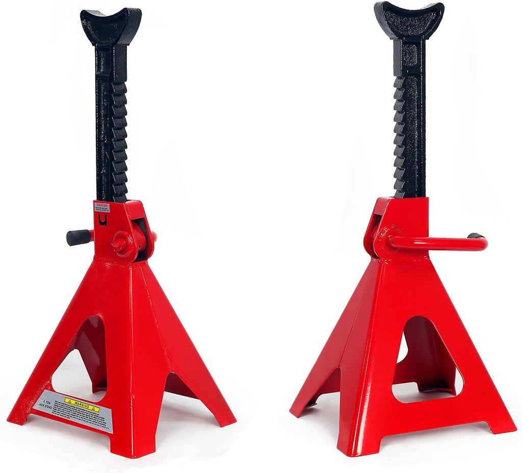 2PC Jack Stand 12-Ton Capacity Adjustable Height Self-Locking Ratchet U824772