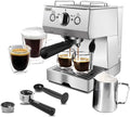 Silver Stainless Steel 15 Bar Espresso Machine J2313