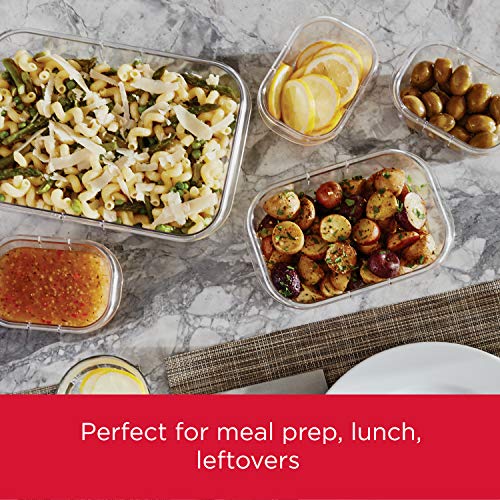 Set of 3 Airtight Food Storage Containers with Removable Trays, Large 9.6 Cup C9902