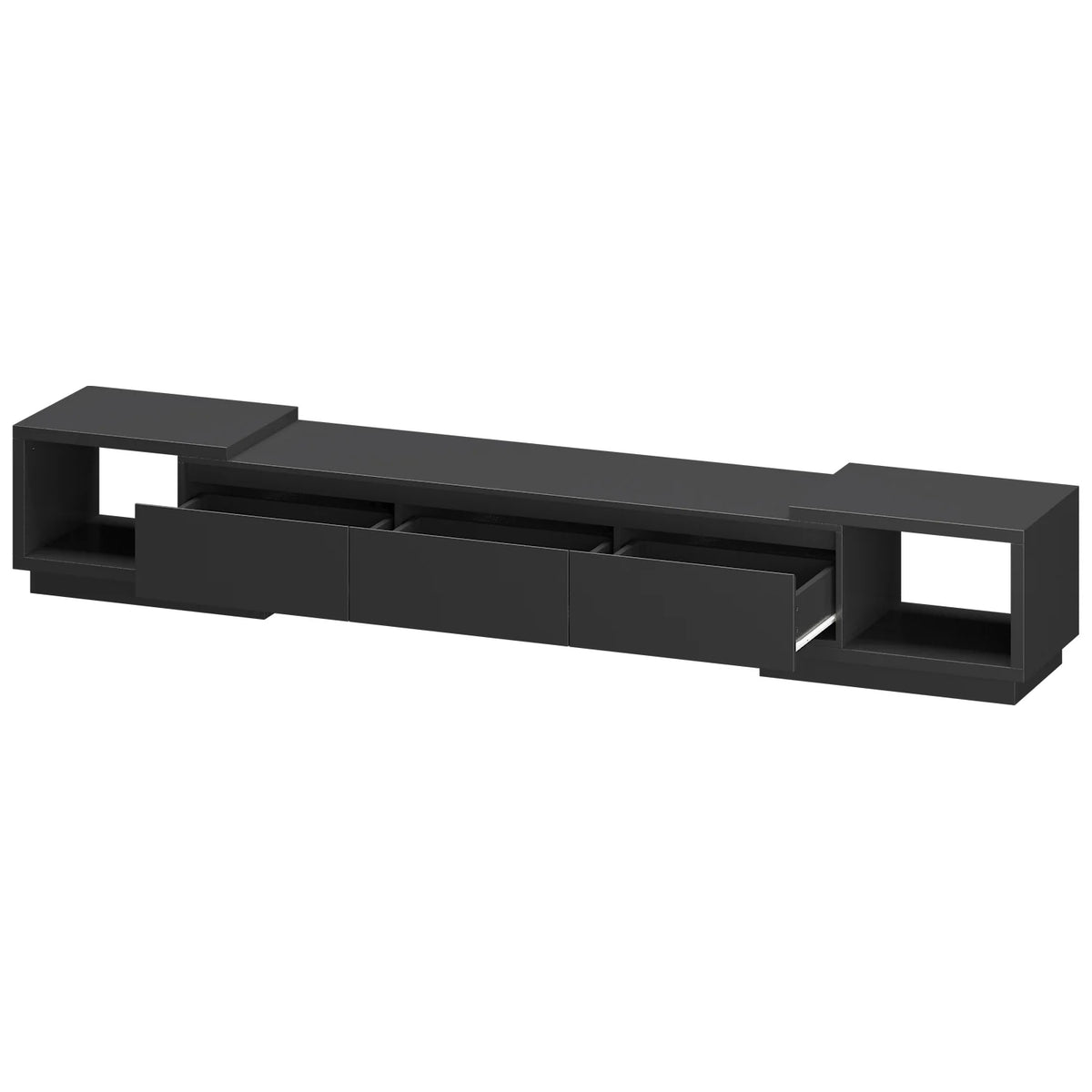 White Extendable TV Stand with Drawers I8087