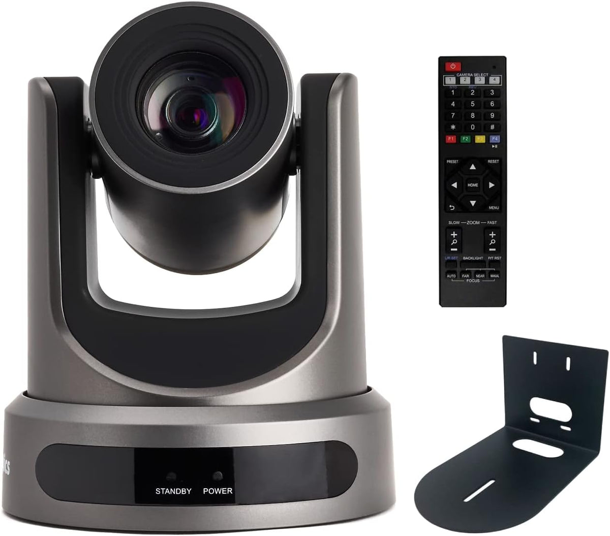 20X 1080p Resolution Live Streaming Broadcast Camera with White Wall Mount Bracket Z562461