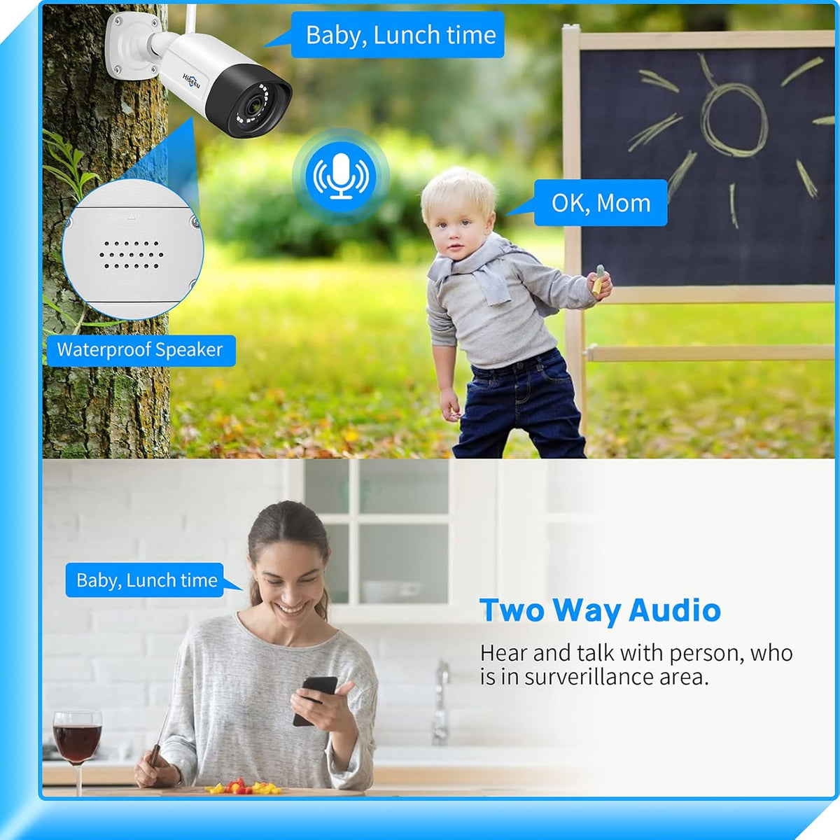 2K WiFi Security Camera System with 1TB Hard Drive Y7655