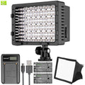 Neewer CN 160 LED Digital Camera Video Lighting Kit Dimmable LED Video Light Diffuser Rechargeable Battery with R907870