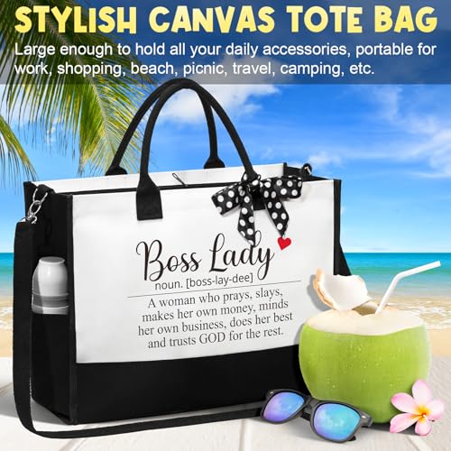 Canvas Tote Bag & Makeup Bag Gift Set D683096