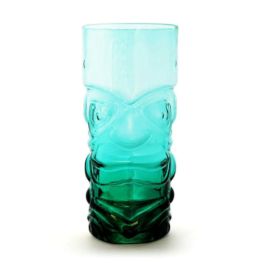 Blue Tropical Crystal Tiki Glasses Set of 2 D88621