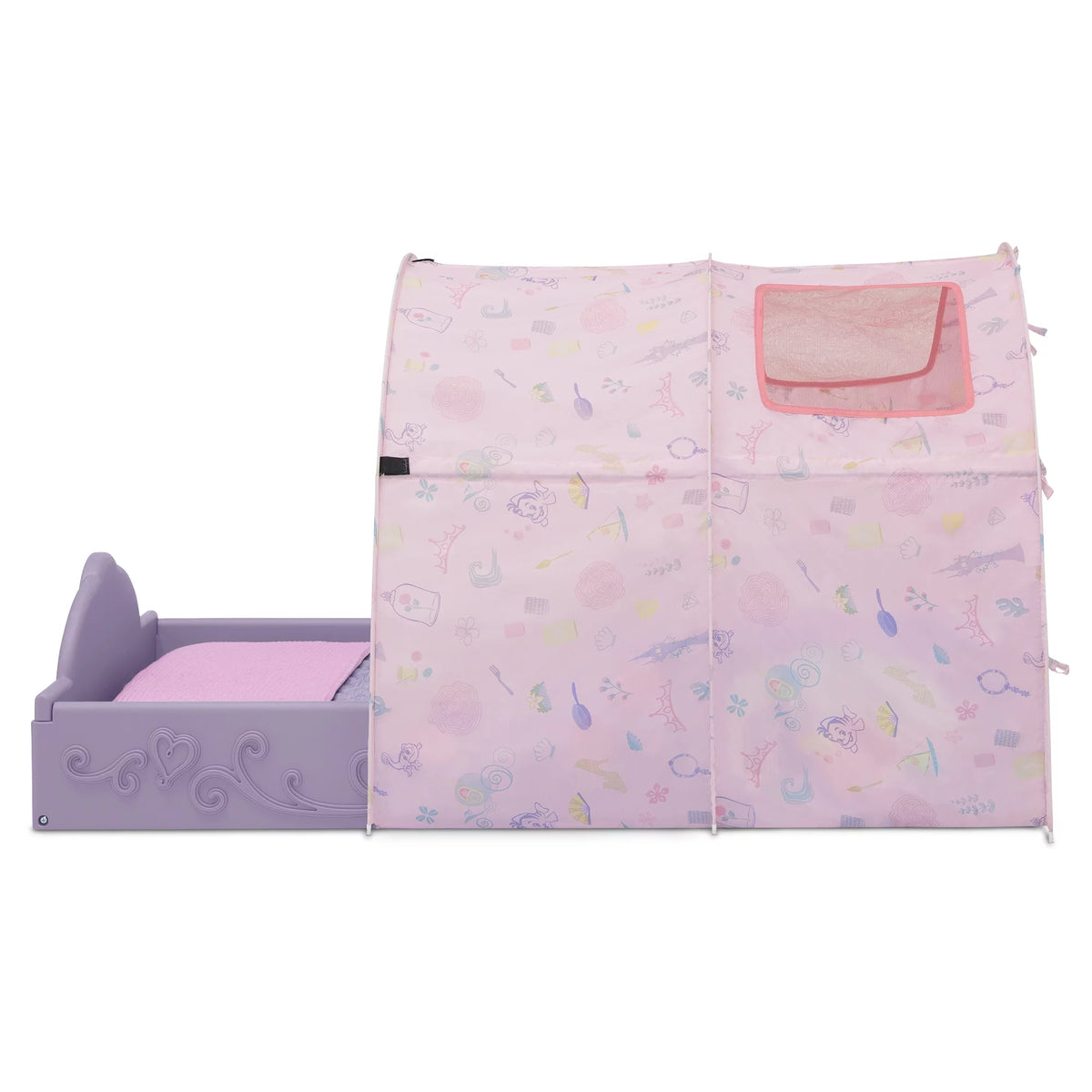 Purple Pink Toddler Bed with Tent U925957