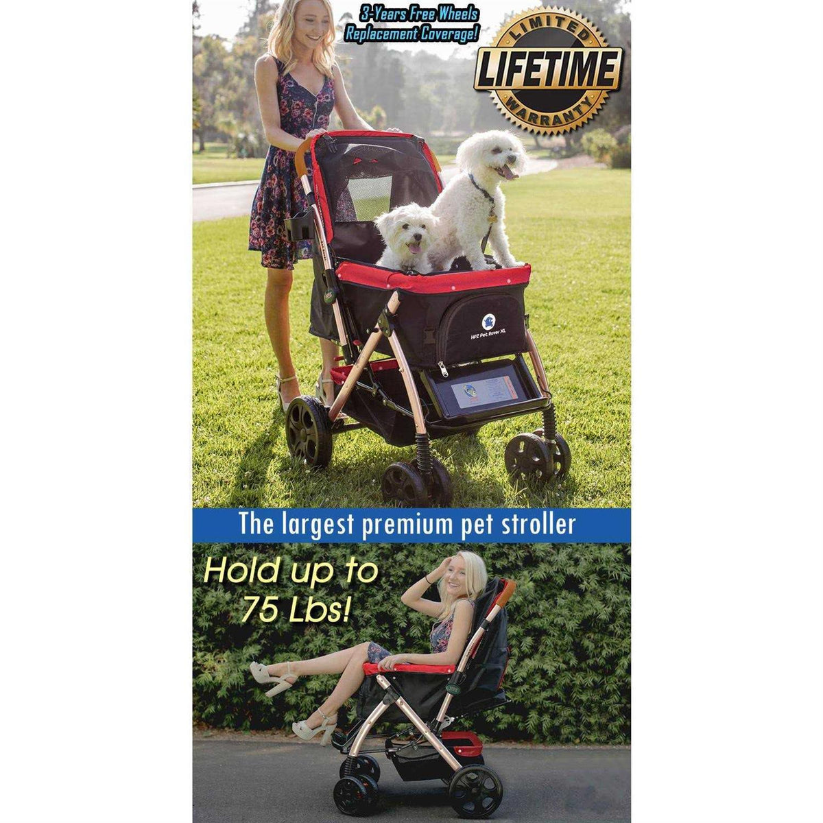 Extra Long Pet Stroller F852643