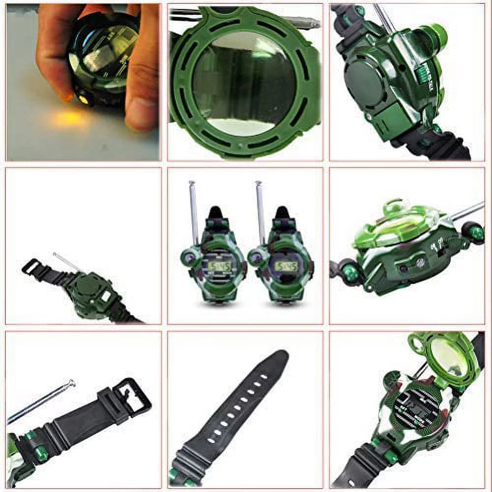 7 in 1 Digital Watch Walkie Talkies with Flashlight Z862