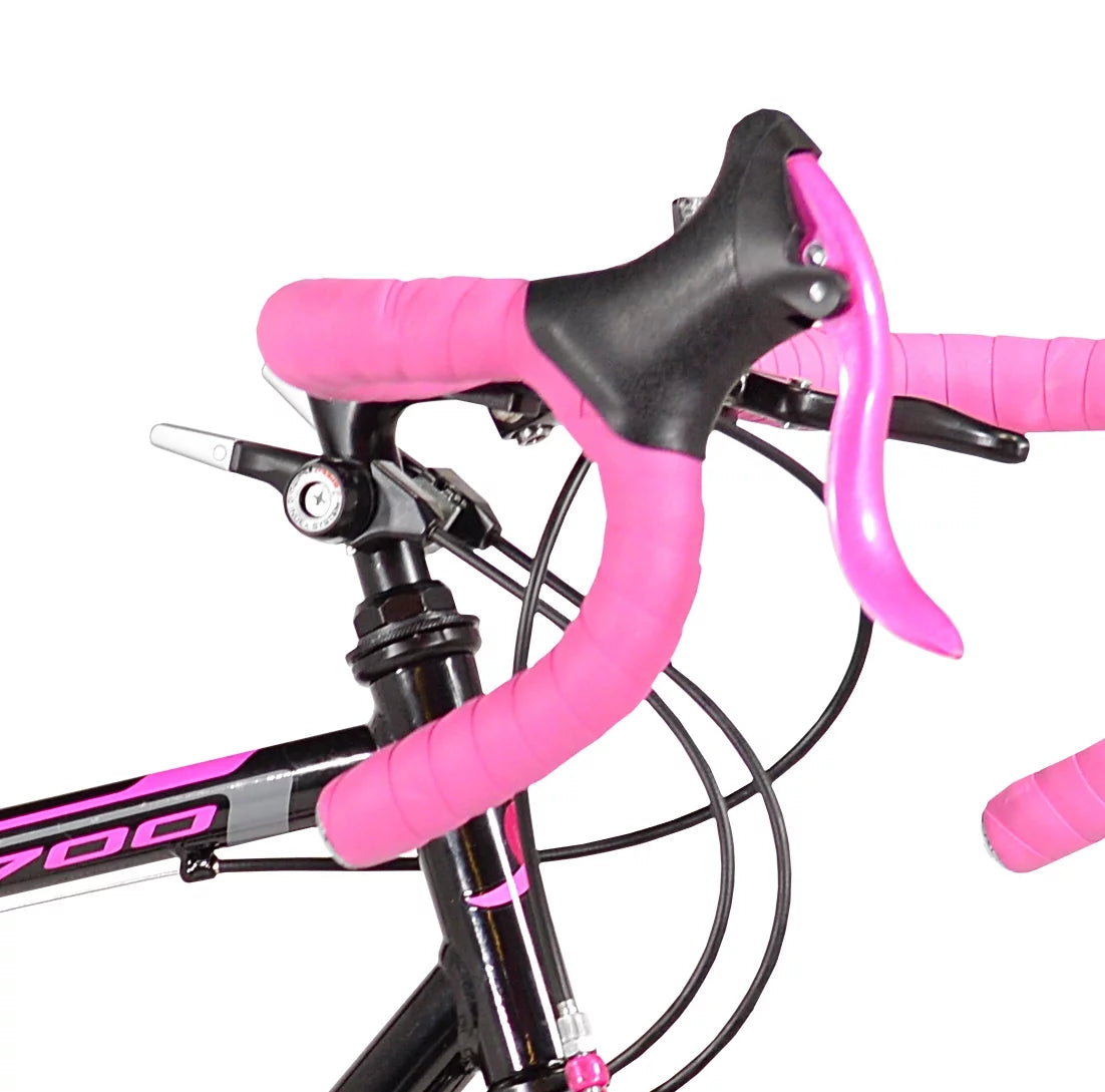 700c Women's Road Bike, Pink and Black I68906