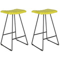 Green Bar Stool Set of 2 O2179