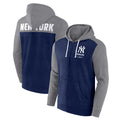 Heathered Navy Heathered Gray Full-Zip Hoodie Y991161