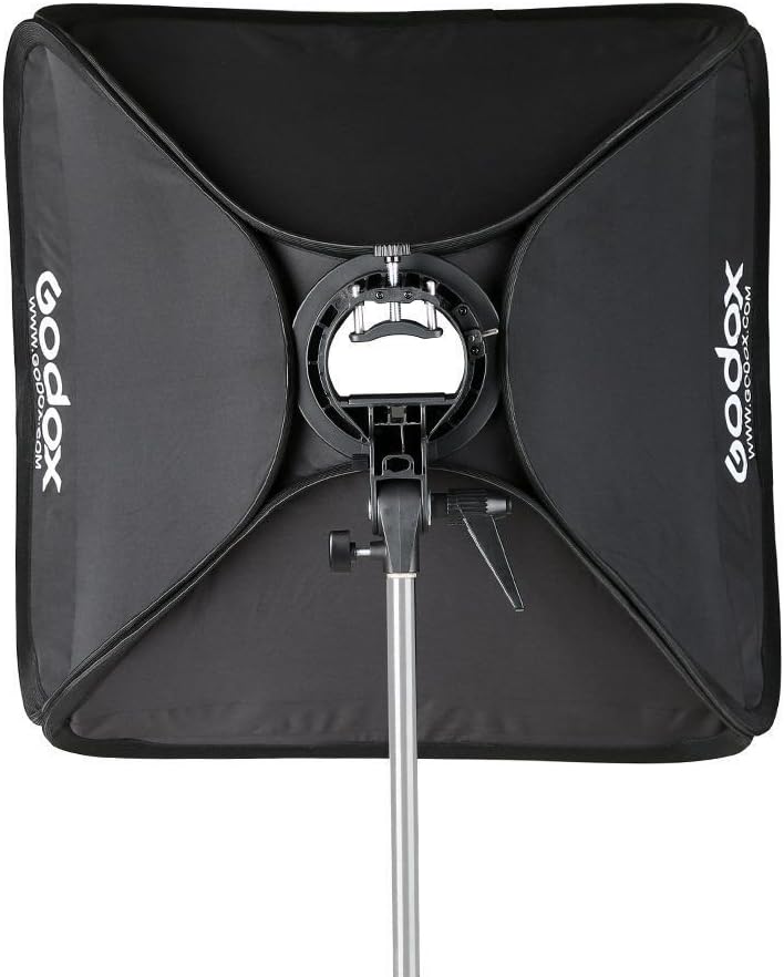 24"x 24" 60cmx60cm Foldable Universal Softbox with S Style Speedlite Bracket Pack of 2 J817614