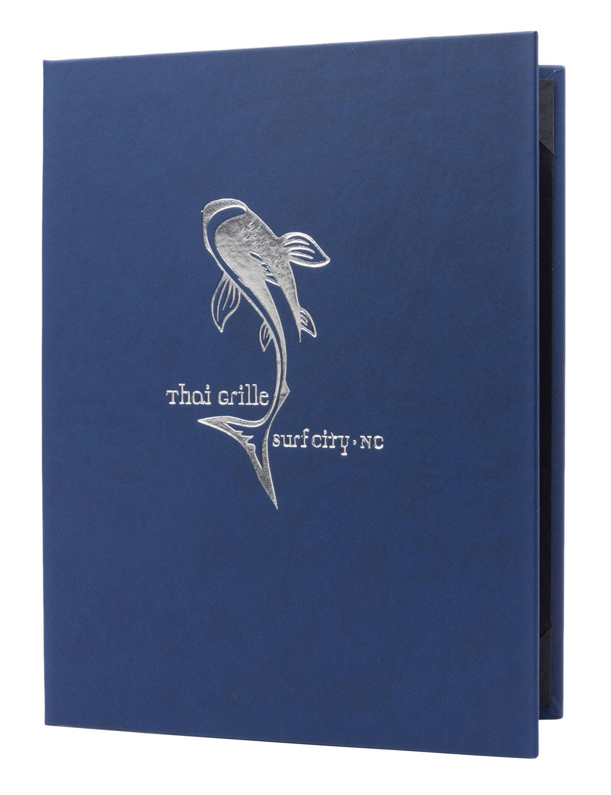 Double Pocket Casebound Menu, 8½ x 14, Dark Blue F82279