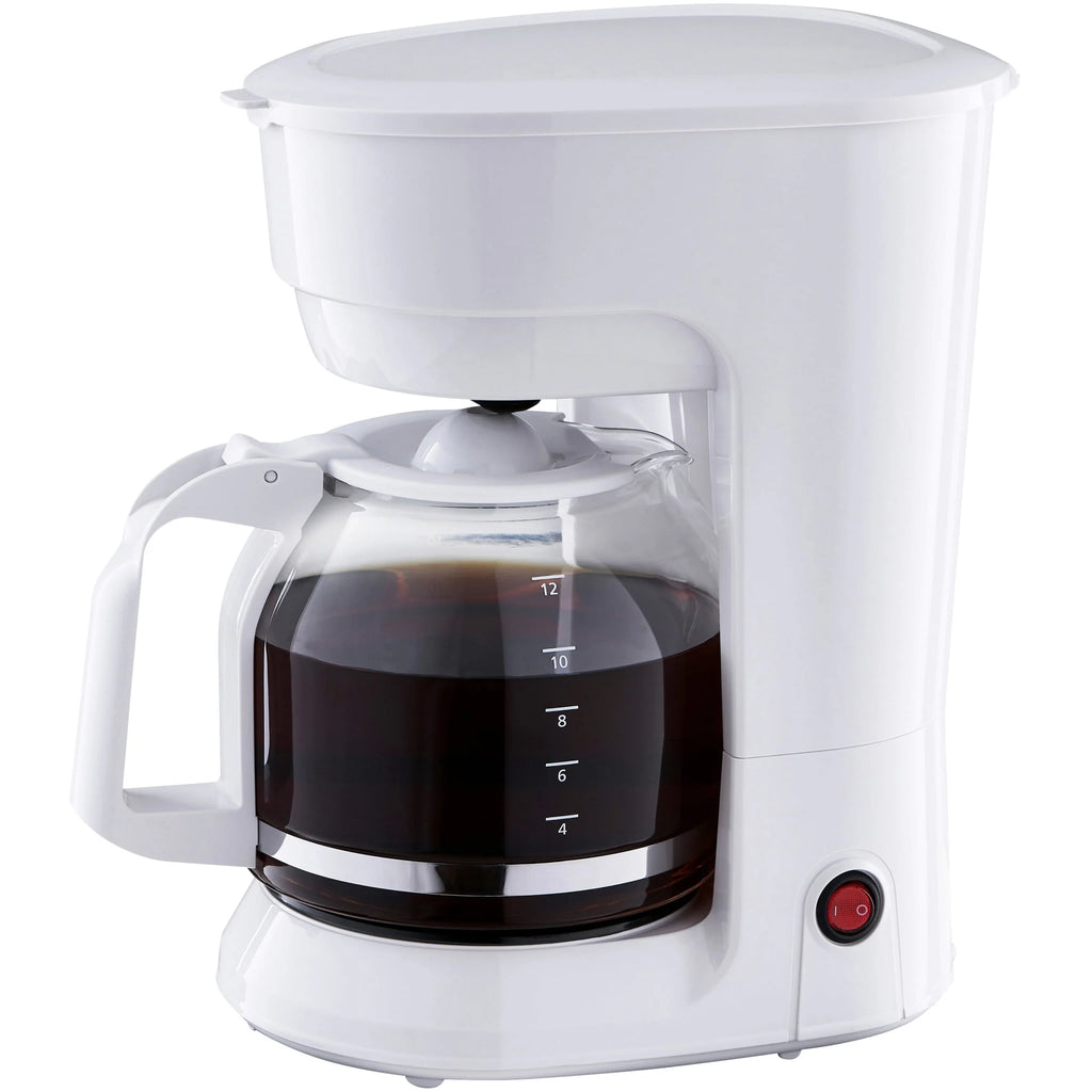 White 12-Cup Drip Coffee Maker Q67566