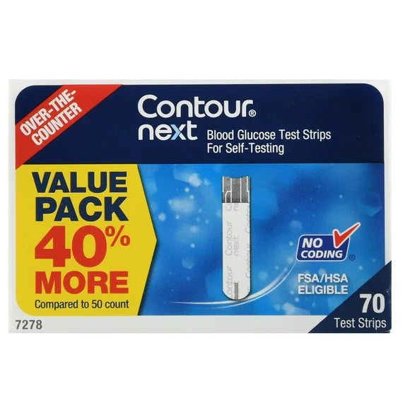 Blood Glucose Test Strips 70 Count V39087