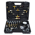 Fuel Pressure Test Kit, Fuel Injection Pressure Tester Kit Gauge 0-140 PSI/10 bar Scale, Dual Dial Y428569