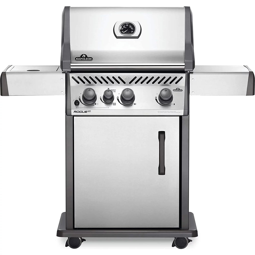 Black Propane Gas Grill with Infrared Side Burner W571