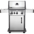 Black Propane Gas Grill with Infrared Side Burner W571