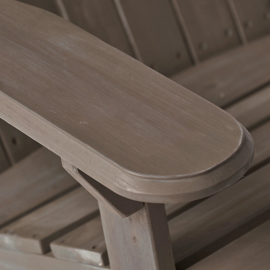 Grey Folding Wood Adirondack Chair Z317