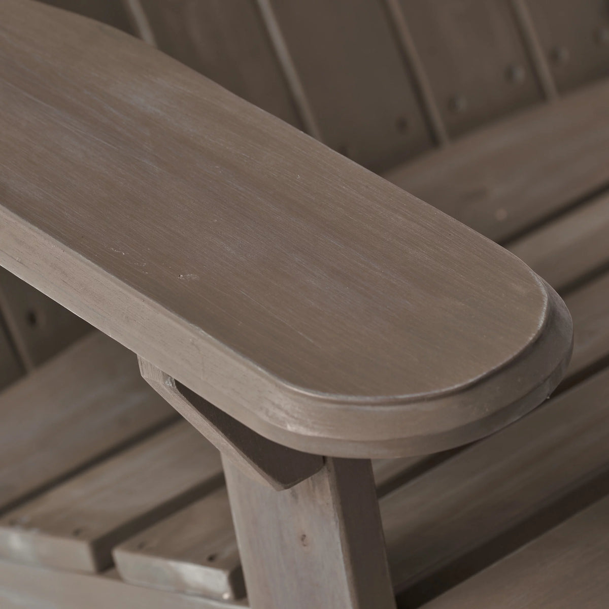 Grey Folding Wood Adirondack Chair Z317