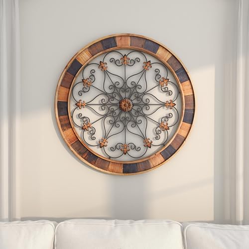 Brown Metal Wall Decor V18639