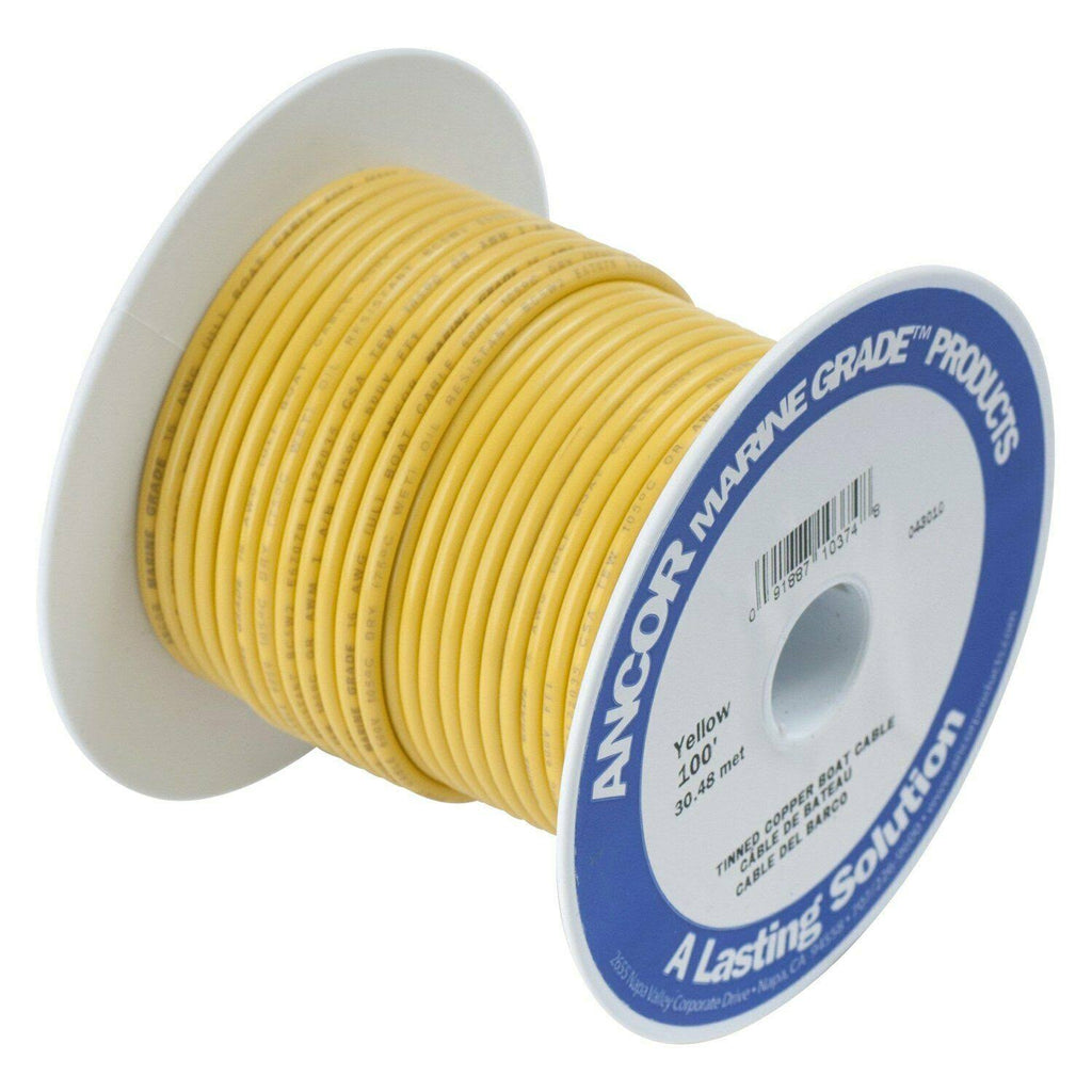 4 AWG 50& Yellow Tinned Copper Battery Cable H196065