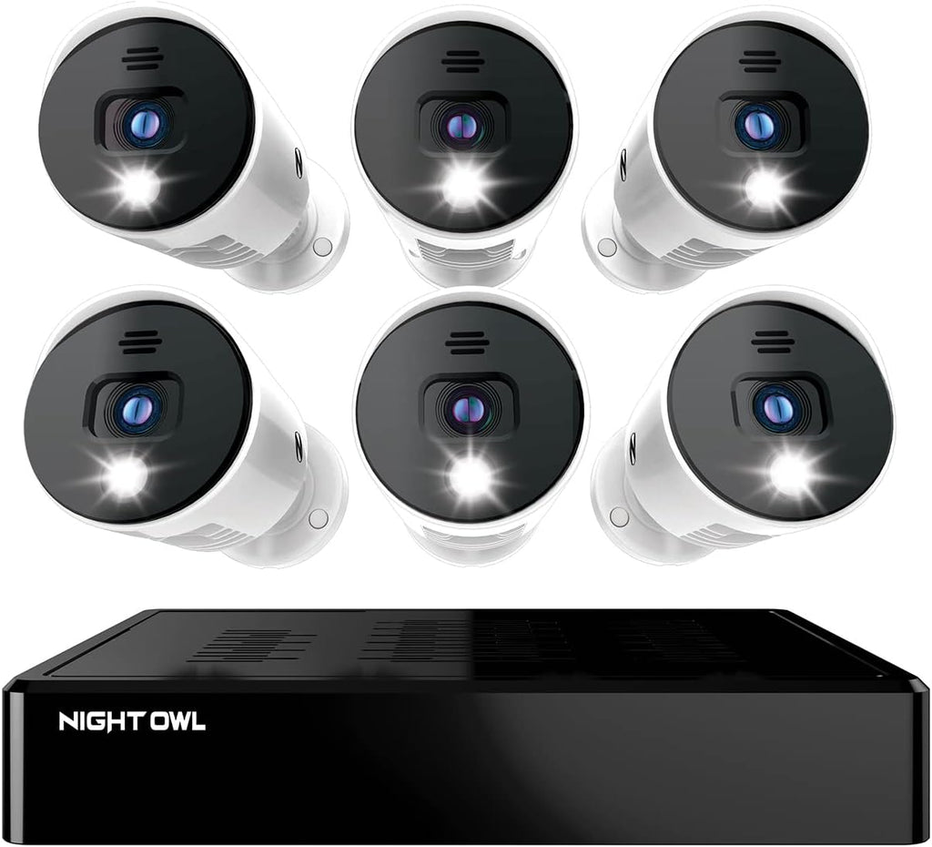 16 Channel Bluetooth Video Home Security Camera System with 12 Wired 1080p HD Indoor/Outdoor Spotlight Cameras with Audio and 1TB Hard Drive U7247