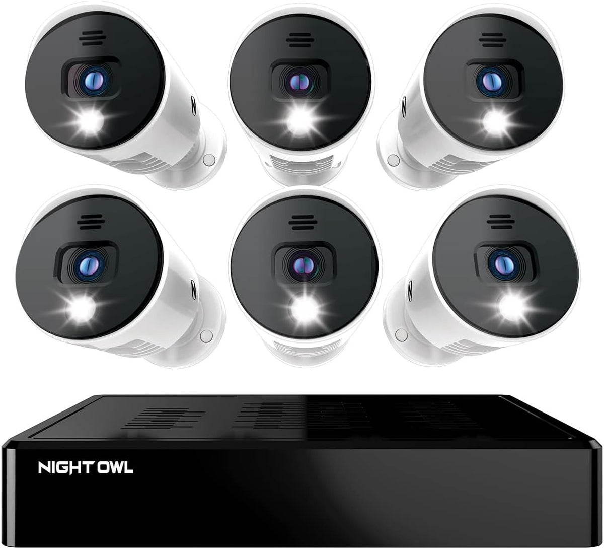 16 Channel Bluetooth Video Home Security Camera System with 12 Wired 1080p HD Indoor/Outdoor Spotlight Cameras with Audio and 1TB Hard Drive U7247