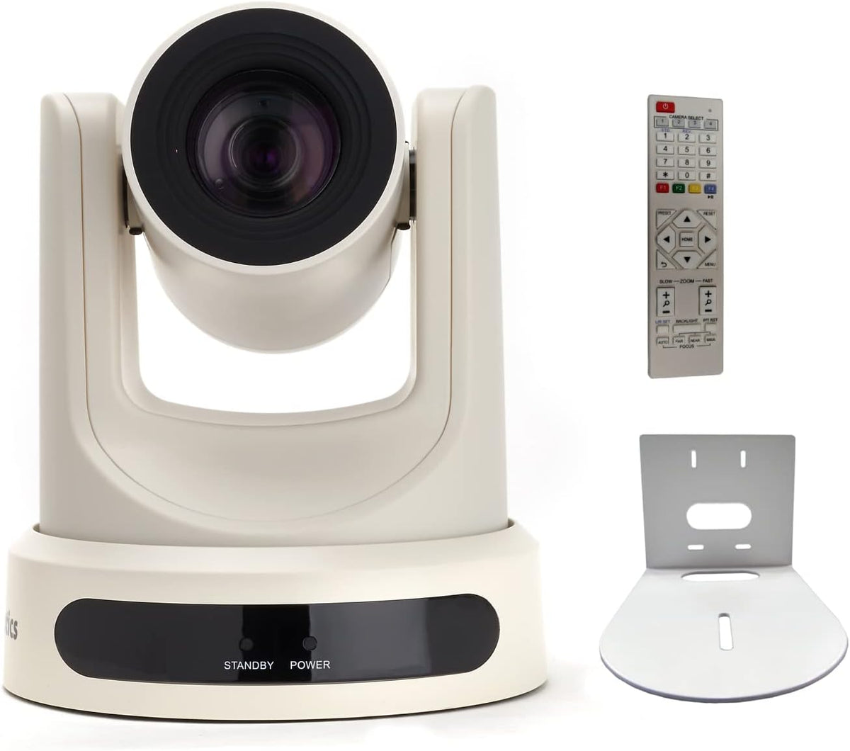 20X 1080p Resolution Live Streaming Broadcast Camera with White Wall Mount Bracket Z562461