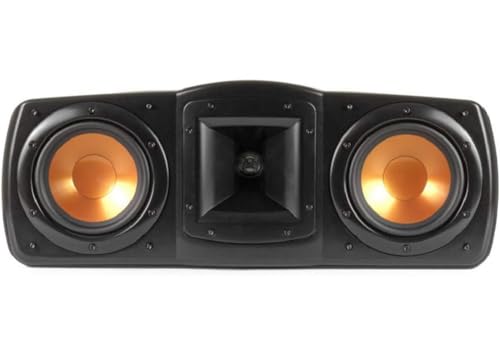 Black Bookshelf Speakers with Center Channel Speaker and Subwoofer Speaker S383