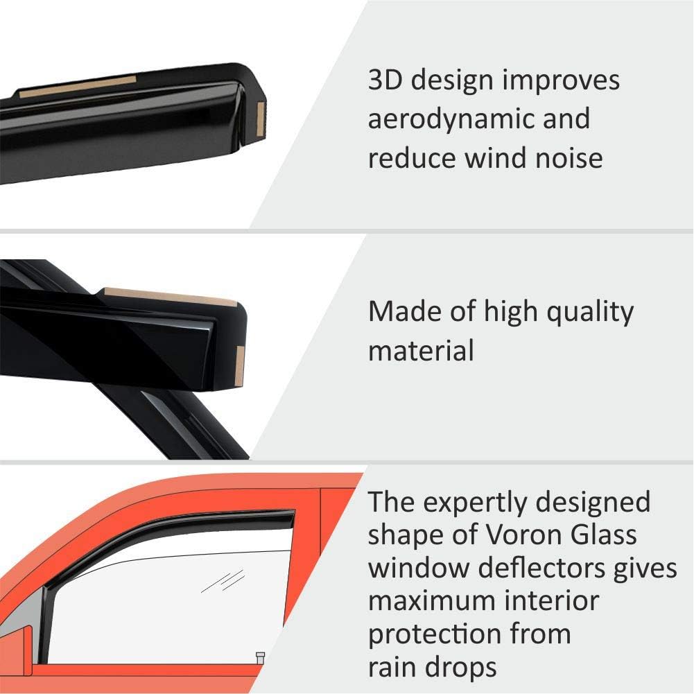 In-Channel Rain Guards for Trucks 4Pieces B91064