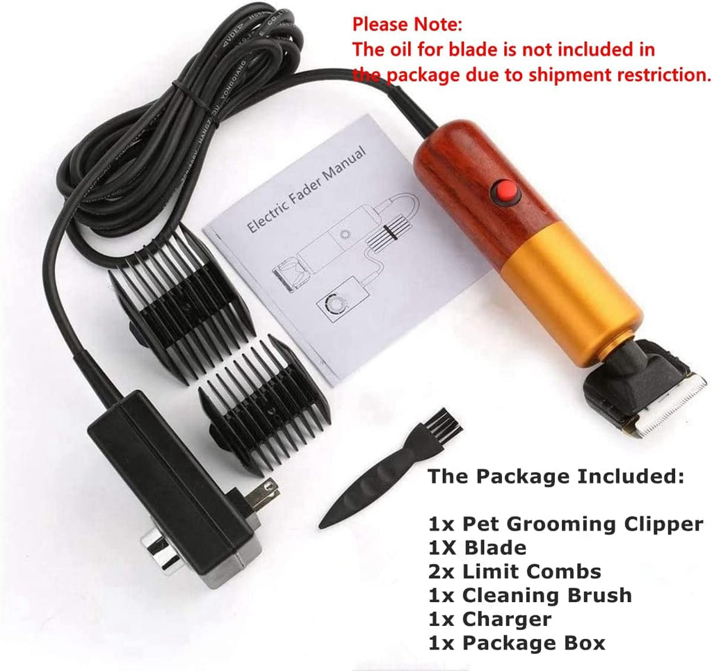 Low Noise Pet Grooming Clippers with 2 Comb Attachments D20492