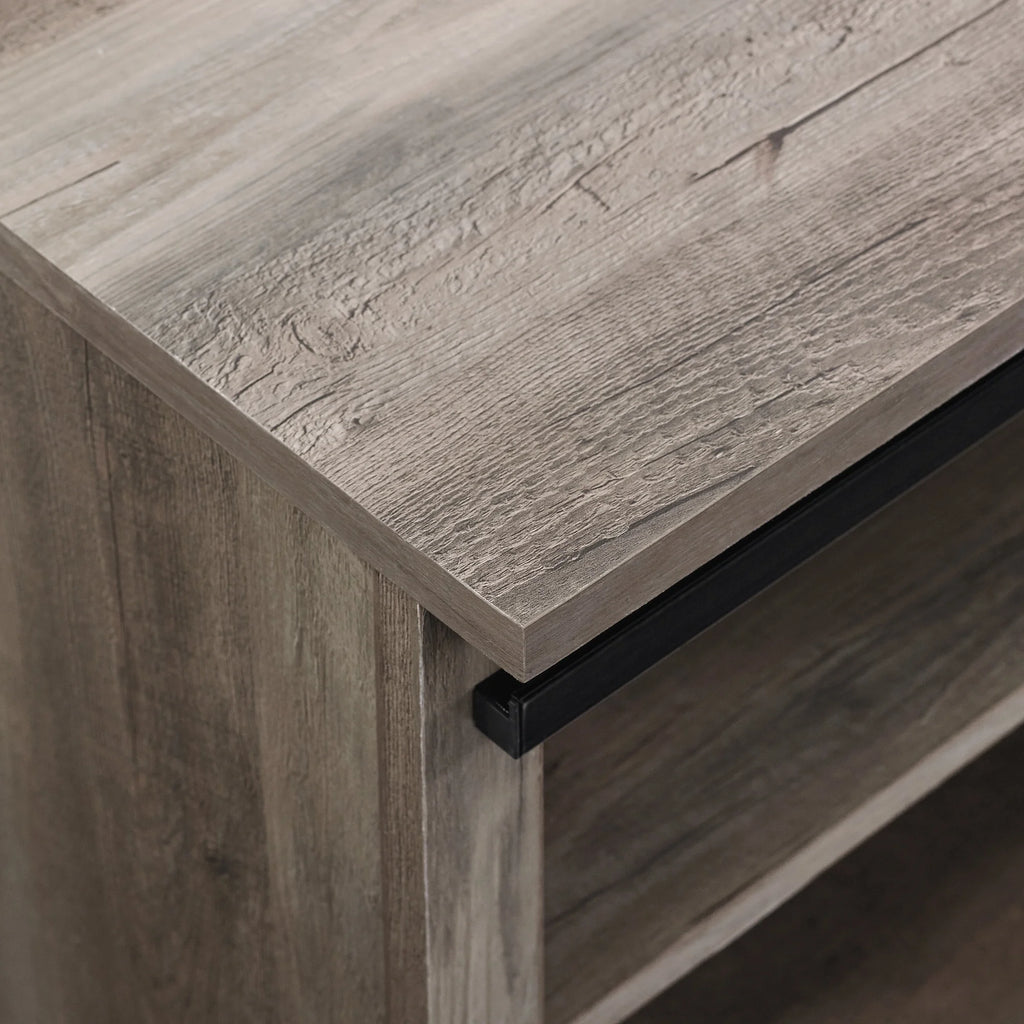 Gray Wash Storage Bench O2304