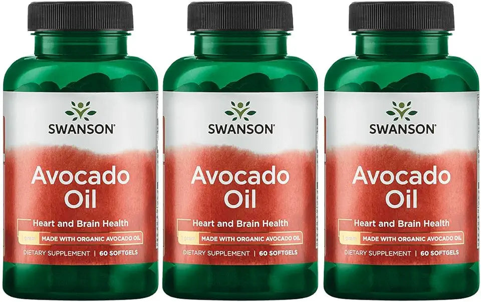 Avocado Oil 60 Softgels 1g 3 Pack J852