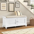 White Storage Bench I91677