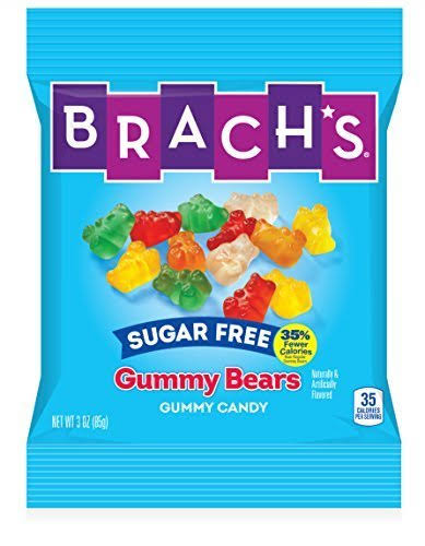 Sugar Free Assorted Gummy Bears 3oz Pack of 12 C584