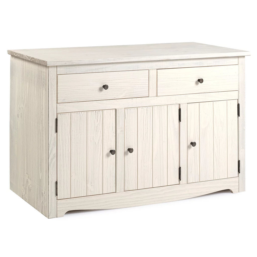 White Distressed Wood Buffet Sideboard Q1253